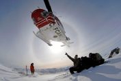 heli-skiing
